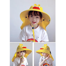 Load image into Gallery viewer, Children's Sunshade Hat Boys Girls Sunscreen Hat UV Resistant Comfortable Breathable Outdoor Sunscreen Hat
