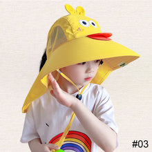 Load image into Gallery viewer, Children's Sunshade Hat Boys Girls Sunscreen Hat UV Resistant Comfortable Breathable Outdoor Sunscreen Hat
