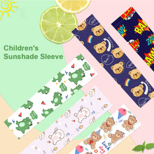 Load image into Gallery viewer, Summer Children's Sunscreen Sleeves Cute Cartoon Animal Outdoor Sunscreen Breathable Ice Silk Sleeves Arm Sleeves
