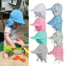 Load image into Gallery viewer, Summer Children's Sunscreen Hat Outdoor Activities UV Resistant Breathable Sun Hat Sunscreen Hat for Boys Girls
