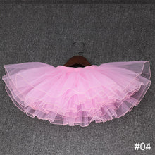 Load image into Gallery viewer, Girls' Fluffy Four Layer Gauze Short Skirt Dance Half Skirt Fluffy Skirt Soft Elastic Half Skirt Dance Costume
