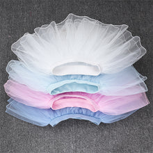 Load image into Gallery viewer, Girls' Fluffy Four Layer Gauze Short Skirt Dance Half Skirt Fluffy Skirt Soft Elastic Half Skirt Dance Costume
