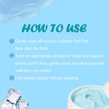 Load image into Gallery viewer, Moisturizing Sleep Facial Mask Deep Hydrating Nourishing Non-sticky Smear Facial Mask Cooling Effect Skin Care
