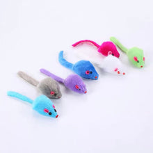 Load image into Gallery viewer, Furry Plush Cat Toy Soft Solid Interactive Mice Mouse Toys For Funny Kitten Pet Cats Playing Scratch Training Game Supplies
