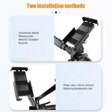 Load image into Gallery viewer, Outdoor Shockproof Riding Bracket Electric Vehicle Bicycle Motorcycle 360 Rotating Aluminum Alloy Mobile Phone Bracket
