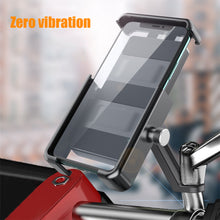 Load image into Gallery viewer, Outdoor Shockproof Riding Bracket Electric Vehicle Bicycle Motorcycle 360 Rotating Aluminum Alloy Mobile Phone Bracket
