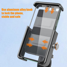 Load image into Gallery viewer, Outdoor Shockproof Riding Bracket Electric Vehicle Bicycle Motorcycle 360 Rotating Aluminum Alloy Mobile Phone Bracket
