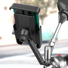 Load image into Gallery viewer, Outdoor Shockproof Riding Bracket Electric Vehicle Bicycle Motorcycle 360 Rotating Aluminum Alloy Mobile Phone Bracket
