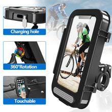 Load image into Gallery viewer, Bicycle Motorcycle Rainproof Shell Mobile Phone Holder Outdoor Riding Takeaway Navigation Mobile Phone Rainproof Bag
