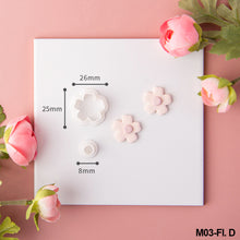 Load image into Gallery viewer, Flower Leaves Polymer Clay Earring Cutter Cutting Mold DIY Plants Earrings Jewelry Pendant Embossing Making Tool

