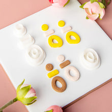 Load image into Gallery viewer, 5pcs/set Geometry Polymer Clay Earring Cutter Cutting Mold Set DIY French Style Earrings Jewelry Pendant Embossing Making Tool
