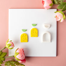 Load image into Gallery viewer, Heart Geometry Polymer Clay Earring Cutter Cutting Mold Set DIY French Style Earrings Jewelry Pendant Embossing Making Tool
