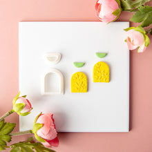 Load image into Gallery viewer, Heart Geometry Polymer Clay Earring Cutter Cutting Mold Set DIY French Style Earrings Jewelry Pendant Embossing Making Tool
