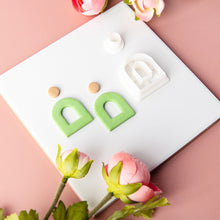 Load image into Gallery viewer, Heart Geometry Polymer Clay Earring Cutter Cutting Mold Set DIY French Style Earrings Jewelry Pendant Embossing Making Tool
