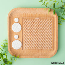 Load image into Gallery viewer, Acrylic DIY Polymer Clay Texture Stamp Pad Embossing Art Clay Pottery Ceramic Stencils Earring Jewelry Flower/Leaf Pattern Template Mould
