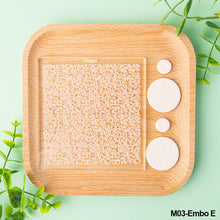 Load image into Gallery viewer, Acrylic DIY Polymer Clay Texture Stamp Pad Embossing Art Clay Pottery Ceramic Stencils Earring Jewelry Flower/Leaf Pattern Template Mould
