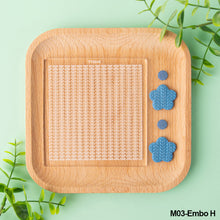 Load image into Gallery viewer, Acrylic DIY Polymer Clay Texture Stamp Pad Embossing Art Clay Pottery Ceramic Stencils Earring Jewelry Flower/Leaf Pattern Template Mould
