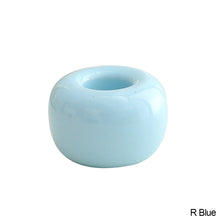 Load image into Gallery viewer, Creative Bathroom Ceramic Toothbrush Holder Portable Mini Macaron Colors Brush Stand Shelf Base Storage Rack Bathroom Tool
