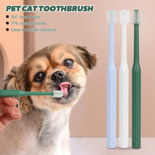 Load image into Gallery viewer, 360° Pet Oral Cleaning Toothbrush Dog Cat Dental Care Cleaning Brush Super Soft Nylon Bristles Tooth Brush Bad Breath Teeth Care Tool Tongue Brush
