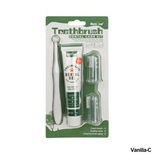 Load image into Gallery viewer, Pet Cat Dog Toothbrush and Toothpaste Set for Teeth Cleaning Beet/Vanilla Toothpaste Finger Toothbrush Tongue Cleaning Pet Accessories
