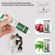 Load image into Gallery viewer, Pet Cat Dog Toothbrush and Toothpaste Set for Teeth Cleaning Beet/Vanilla Toothpaste Finger Toothbrush Tongue Cleaning Pet Accessories
