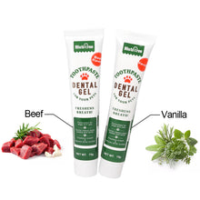 Load image into Gallery viewer, Pet Cat Dog Toothpaste Set for Teeth Cleaning Beet/Vanilla Toothpaste Pet Cleaning Accessories
