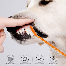 Load image into Gallery viewer, Pet Cat Dog Toothbrush and Toothpaste Set for Teeth Cleaning Beet/Vanilla Toothpaste Finger Toothbrush Tongue Cleaning Pet Accessories
