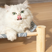 Load image into Gallery viewer, Pet Hammock Durable Cat Bed Four Seasons Universal Removable Washable Solid Wood Kennel Litter Dog Rabbit Pet House Supplies
