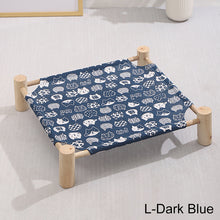 Load image into Gallery viewer, Pet Hammock Durable Cat Bed Four Seasons Universal Removable Washable Solid Wood Kennel Litter Dog Rabbit Pet House Supplies
