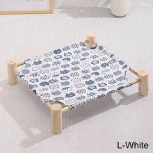 Load image into Gallery viewer, Pet Hammock Durable Cat Bed Four Seasons Universal Removable Washable Solid Wood Kennel Litter Dog Rabbit Pet House Supplies
