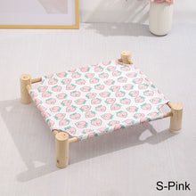 Load image into Gallery viewer, Pet Hammock Durable Cat Bed Four Seasons Universal Removable Washable Solid Wood Kennel Litter Dog Rabbit Pet House Supplies

