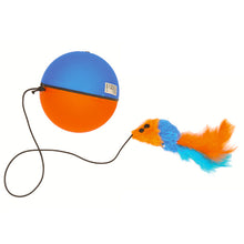 Load image into Gallery viewer, Cat Automatic Running Ball with Mouse Toy Pet Electric Rolling Ball Toys Kittern Self Playing Simulation Mouse Toy Moving Sumulated Rat Toy for Cat
