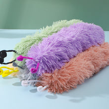 Load image into Gallery viewer, Cat Plush Strip Pillow with Catnip Caterpillar Shape Cat Teaser Toys Ringing Paper Pet Kitten Companion Toy
