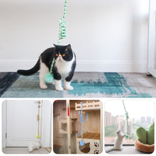 Load image into Gallery viewer, Cat Hanging Interactive Toy Cat Spring Fur Ball Toy with Bell Kitten Funny Teaser Toy Training Toys Pet Daily Supplies
