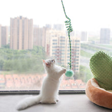 Load image into Gallery viewer, Cat Hanging Interactive Toy Cat Spring Fur Ball Toy with Bell Kitten Funny Teaser Toy Training Toys Pet Daily Supplies
