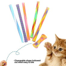 Load image into Gallery viewer, 10pcs Cat Spring Toy Funny Jumping Catcting Toy Pet Colorful Interactive Telescopic Tube Flexible Spiral Spring Cat Teething Chewing Toy

