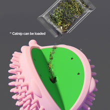 Load image into Gallery viewer, Cat Hedgehog Shpe Corner Brush with Teaser Wand Pet Massage Self Groomer Comb Brush Cat Rubs the Face with a Tickling Comb Cat Supplies
