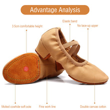 Load image into Gallery viewer, Dance Shoes Women's Soft Sole Strap 3.5CM With Teacher Shoes Ballet Classical Dance Form Training Shoes
