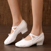 Load image into Gallery viewer, Dance Shoes Women's Soft Sole Strap 3.5CM With Teacher Shoes Ballet Classical Dance Form Training Shoes
