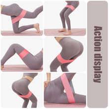 Load image into Gallery viewer, Gradient Elastic Yoga Belt Fitness Squat Leg Resistance Belt Anti-Slip Buttock Abuse Ring Pilates Sports Beautiful Hip Ring
