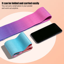Load image into Gallery viewer, Gradient Elastic Yoga Belt Fitness Squat Leg Resistance Belt Anti-Slip Buttock Abuse Ring Pilates Sports Beautiful Hip Ring

