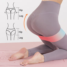 Load image into Gallery viewer, Gradient Elastic Yoga Belt Fitness Squat Leg Resistance Belt Anti-Slip Buttock Abuse Ring Pilates Sports Beautiful Hip Ring

