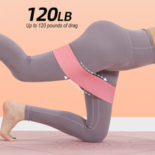 Load image into Gallery viewer, Gradient Elastic Yoga Belt Fitness Squat Leg Resistance Belt Anti-Slip Buttock Abuse Ring Pilates Sports Beautiful Hip Ring
