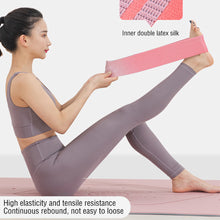 Load image into Gallery viewer, Gradient Elastic Yoga Belt Fitness Squat Leg Resistance Belt Anti-Slip Buttock Abuse Ring Pilates Sports Beautiful Hip Ring
