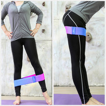 Load image into Gallery viewer, Gradient Squat Yoga Pilates Resistance Belt High Elastic Cotton Beautiful Buttock Lifting Band Indoor Fitness Rally Circle
