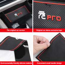 Load image into Gallery viewer, 16Pcs Car Rubber Dust-proof Mat Storage Interior Anti-slip Door Groove Cup Pad Gate Slot Car Rug Accessories for BYD Atto 3 2022 2023
