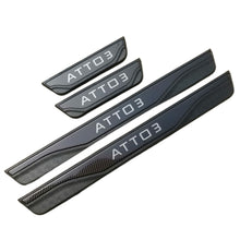 Load image into Gallery viewer, 4Pcs/Set Car Auto Door Sill Pedal Welcome Scuff Plate Cover Accessories Stainless Steel + ABS For BYD ATTO 3 YUAN Plus
