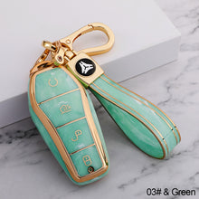 Load image into Gallery viewer, Soft TPU Car Key Case 4 Buttons Remote Control Protect Cover Durable Accessories For BYD Qin Plusdmi Atto 3 Han EV Dolphin

