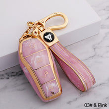 Load image into Gallery viewer, Soft TPU Car Key Case 4 Buttons Remote Control Protect Cover Durable Accessories For BYD Qin Plusdmi Atto 3 Han EV Dolphin
