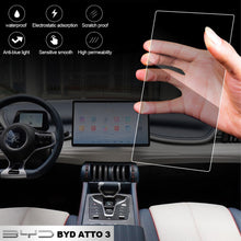 Load image into Gallery viewer, Car GPS Navigation Tempered Screen Dashboard Display Tempered Glass Protector Cover Interior Accessories Protective Film Styling For BYD Atto 3 Yuan Plus 2022 2023
